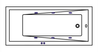 Гидромассажная ванна Whitecross Wave Slim 0111.160080.100.SOFT.GL 160x80см Soft золото